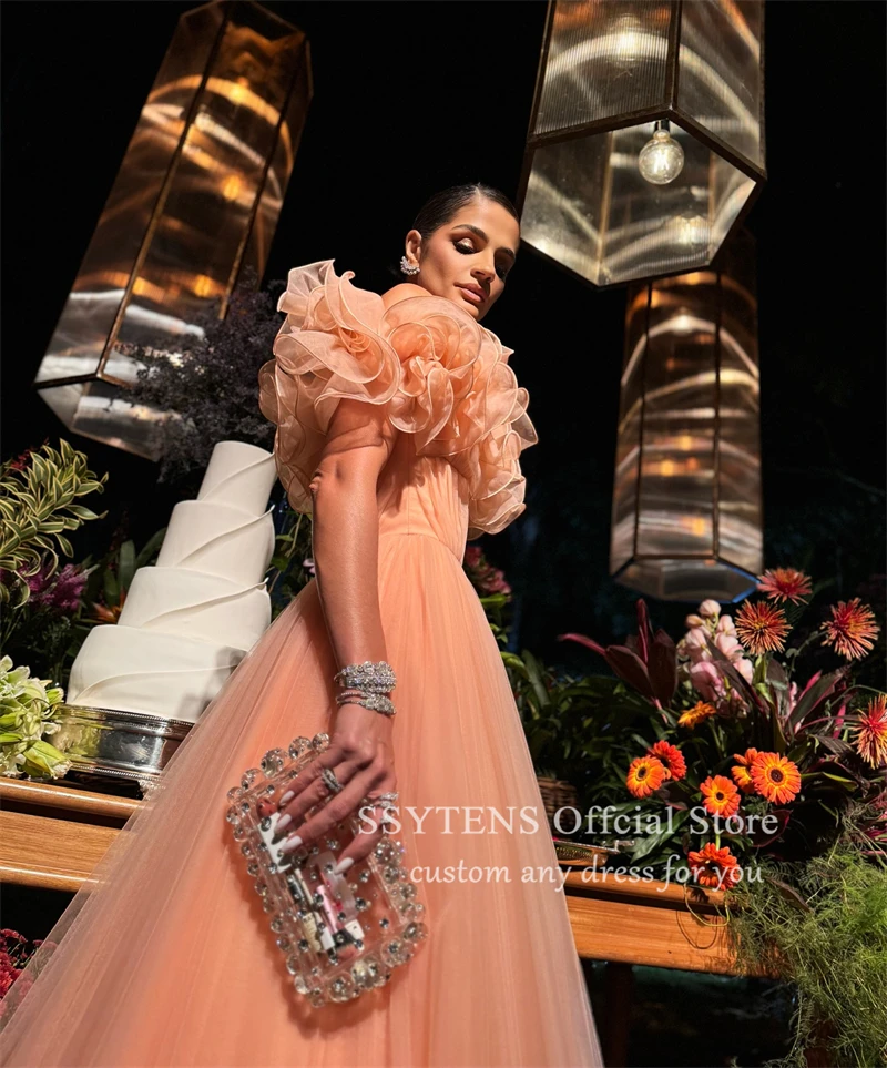 SSYTENS Elegant Prom Dresses Customized Off the Shoulder Special Occasion Gowns for Women Saudi Arabic Party Dubai Evening Dress