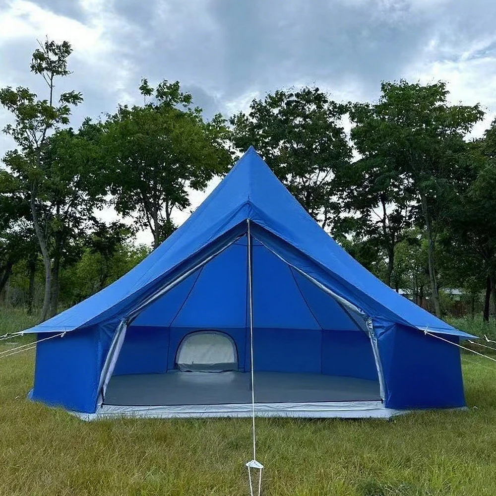 

STLF Large Outdoor Oxford Cloth Yurt Tent Iron Material for Indoor Travel Camping B&B Commercial Use Rear Tent Design