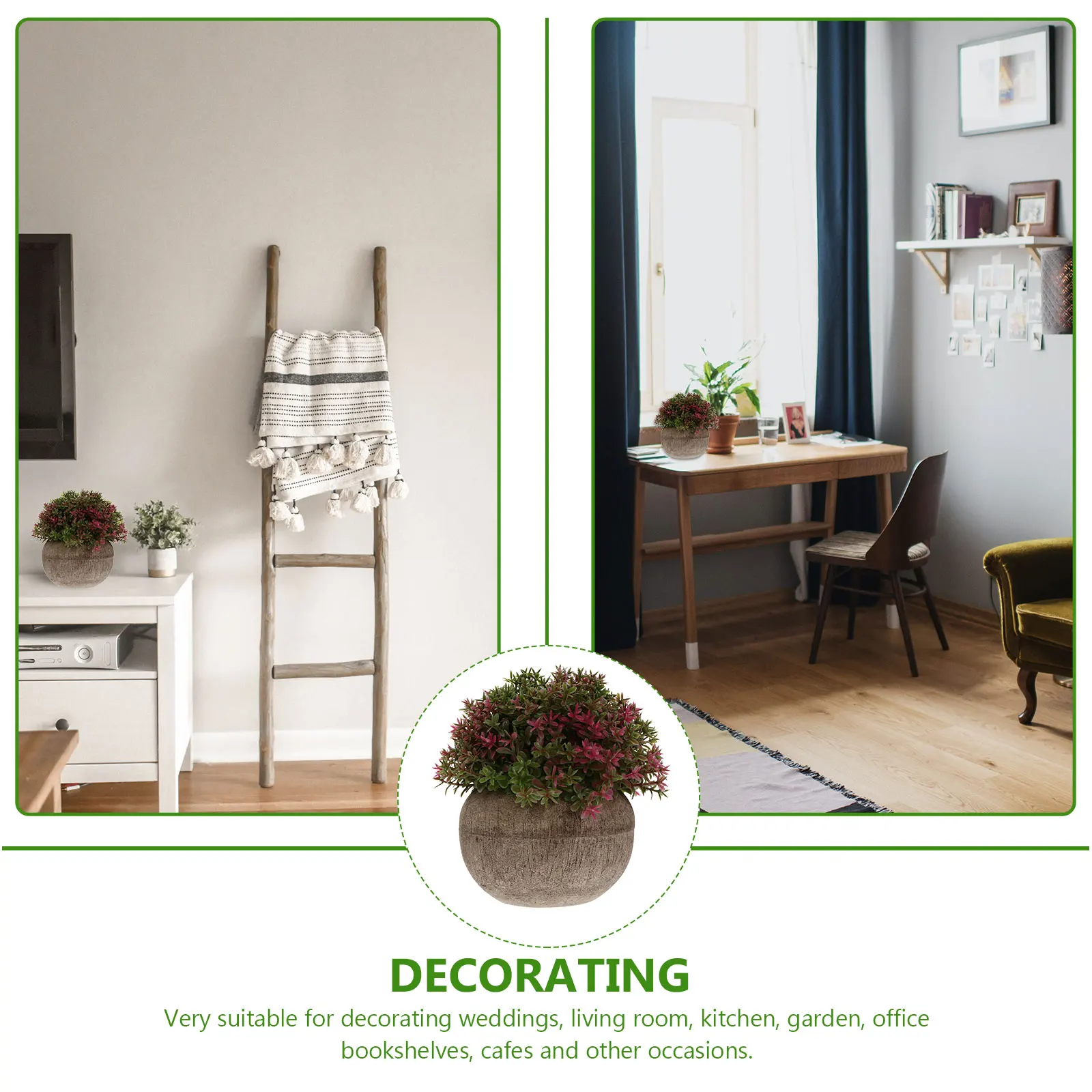 

Mini Artificial Bonsai Realistic Simulation Plant For Home Office Desk Decor Desktop Plastic Tree Fake Greenery