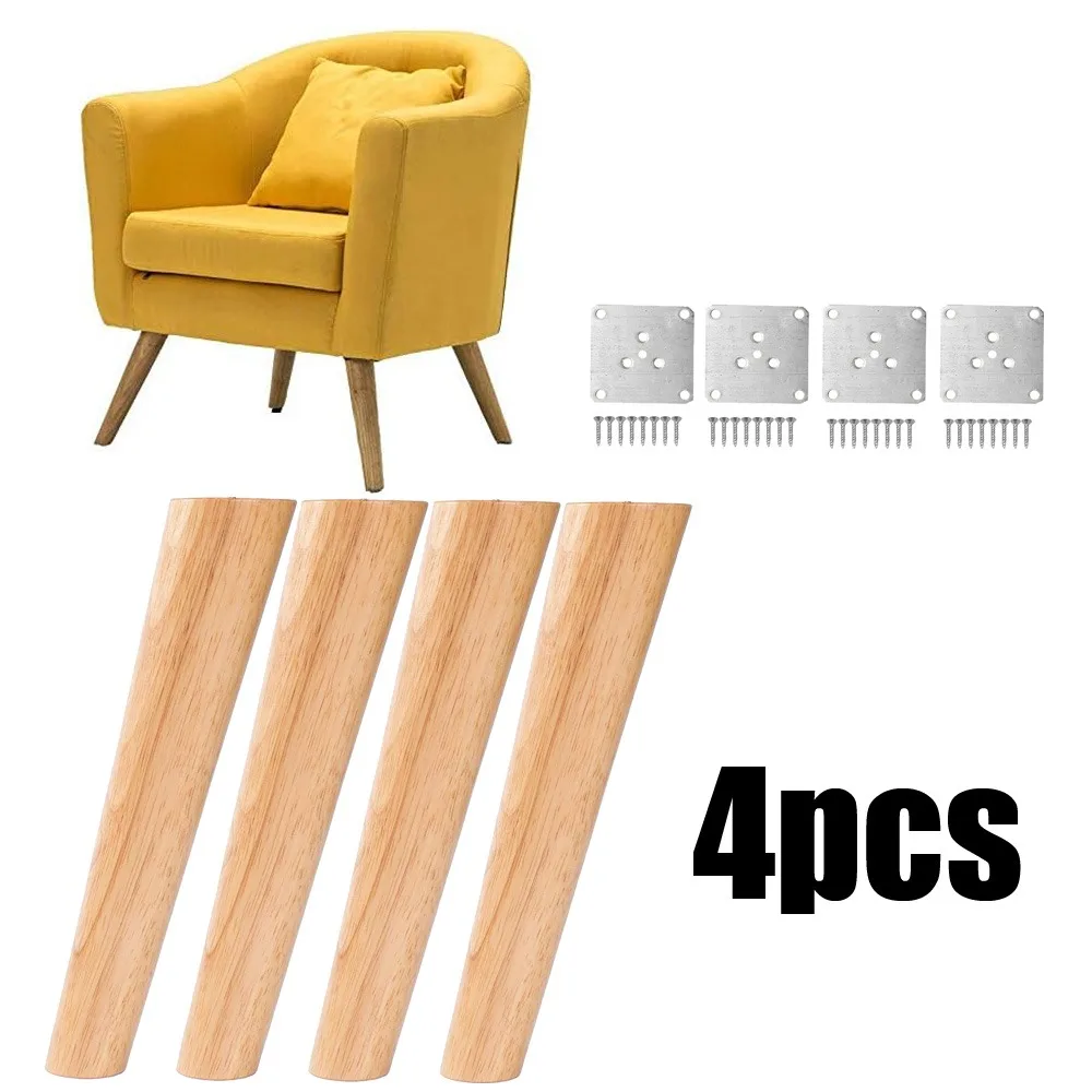 

Круглые ножки для мебели из массива дерева, сменные ножки для дивана, идеально подходящие для модерна середины века/Grea