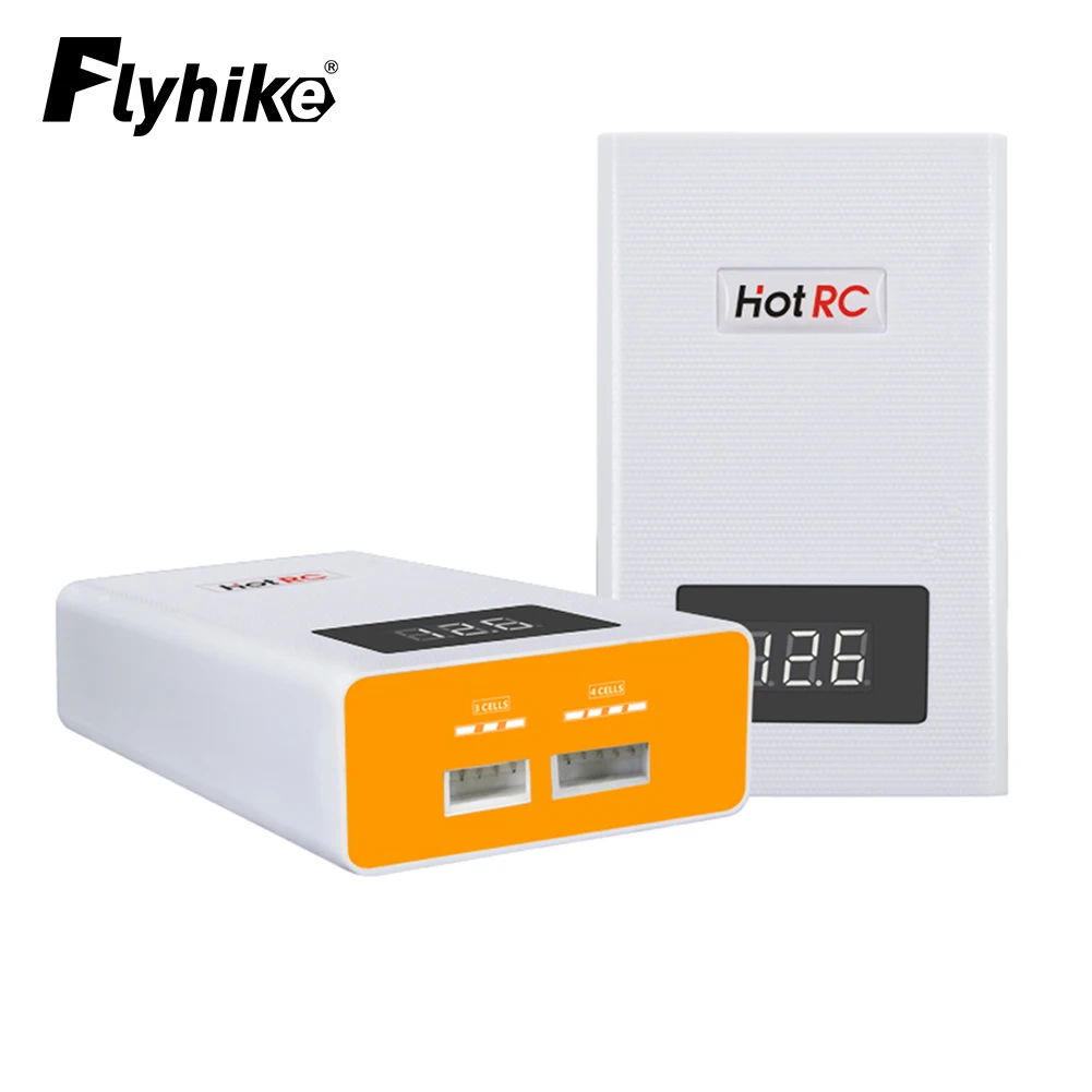 Hotrc A400 Digital 3S 4S 3000mah RC Lipo Battery Balance Charger with LED Screen for 4s 3s Lipo Battery Charge