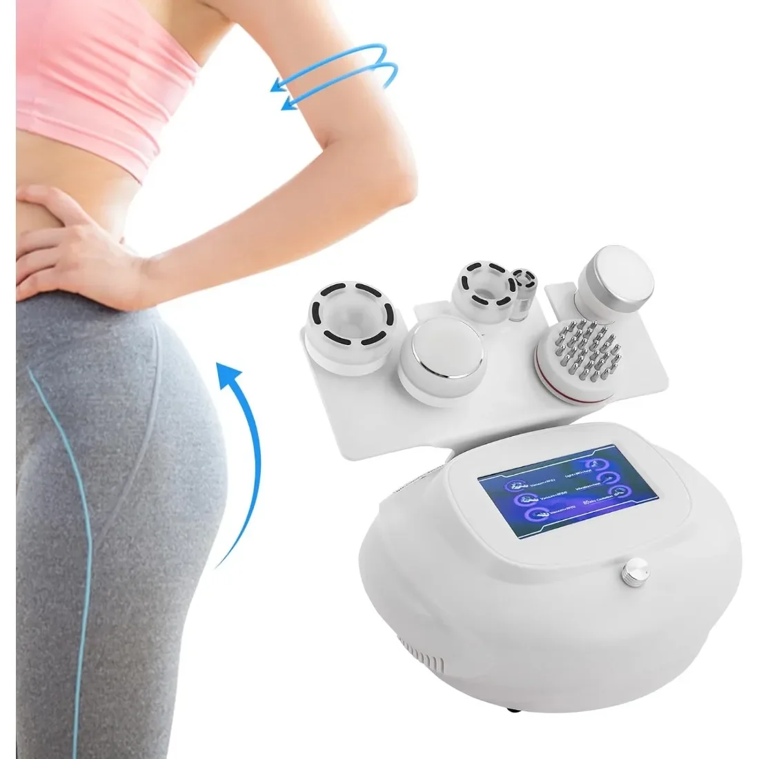 80K Beauty Slimming Machine, 6 in 1 Radio Frequency Facial and Body, LED Display Slimming Machine