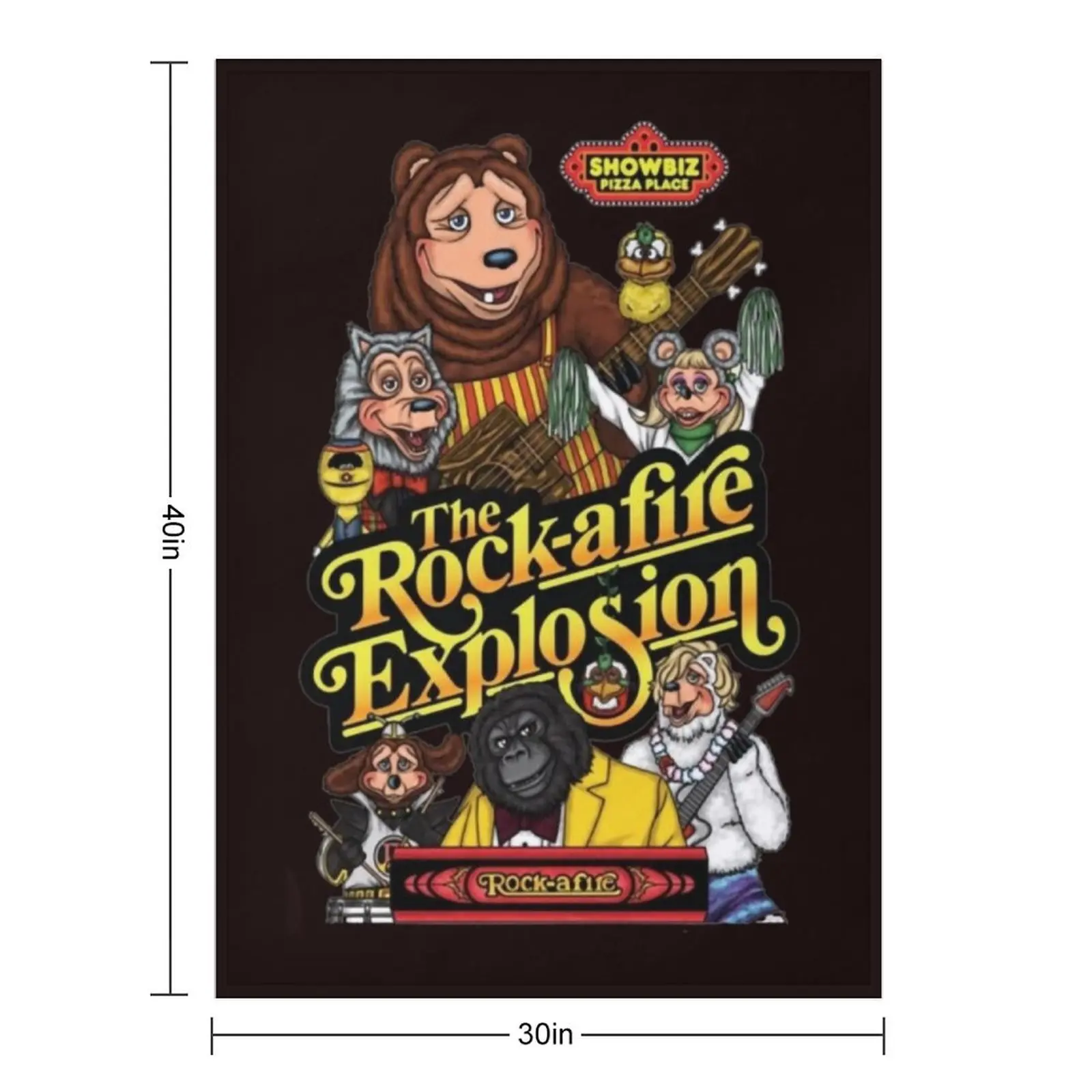 Showbiz Pizza Billy Bob Throw Blanket Decoratives For Baby Bed Fashionable for winter Flannels Blankets