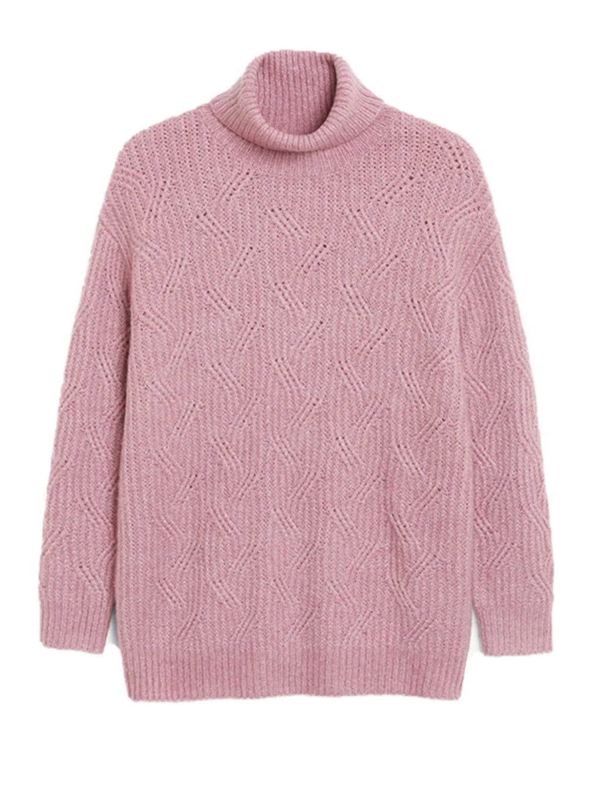 

NunuEStation MK Winter Sle Soft Lazy High Collar Knitted Long Sve Loose Overhead Base irt Women's Faion Sweater