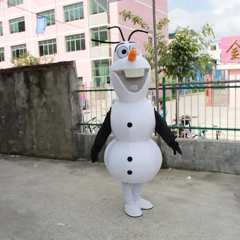 

[Disney] Cosplay Frozen Snow man Olaf character costume Mascot Advertising Costume Fancy Dress Party Animal carnival props gift