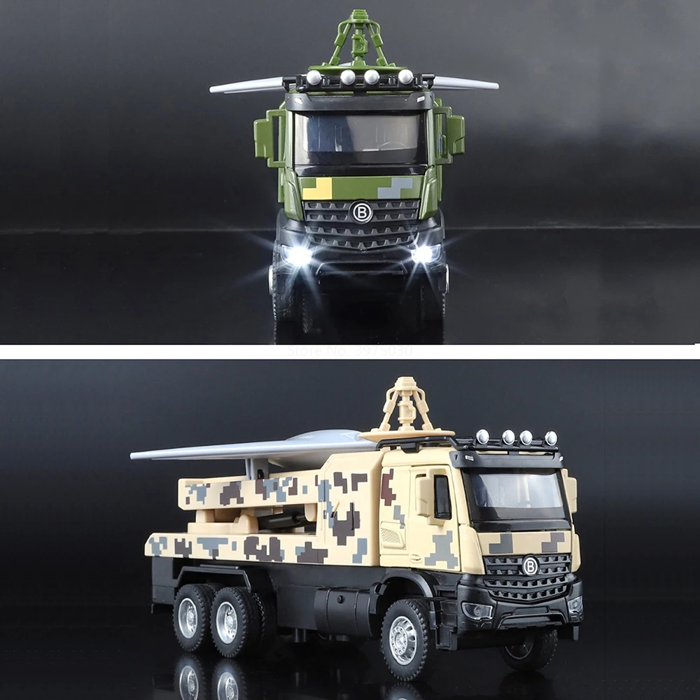 1:32 ATTACK-11 drone lançamento modelos de veículos carro brinquedo roda puxar para trás com som leve modelo militar em miniatura para meninos melhores presentes