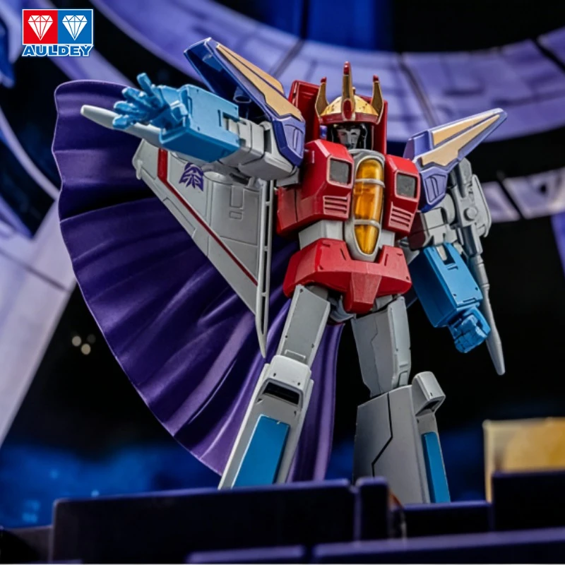 ของเล่นแท้จาก AULDEY AAE ซีรีส์ทรานส์ฟอร์เมอร์ส - ออพติมัส ไพร์ม, สตาร์สครีม มิเรอร์ ซาวด์เวฟ พร้อมเคลือบเงาอย่างดีและข้อต่อที่สามารถเคลื่อนไหวได้