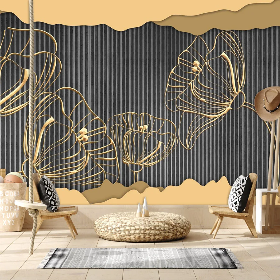 

Modern Wallpapers 3d for Living Room Removable Optional Peel and Stick Contact Walls Papers Home Decor Mural Stickers Decoration