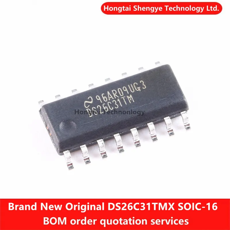 New Original DS26C31TMX/NOPB SOIC-16 Quad Tri-State Differential Line Driver Chip