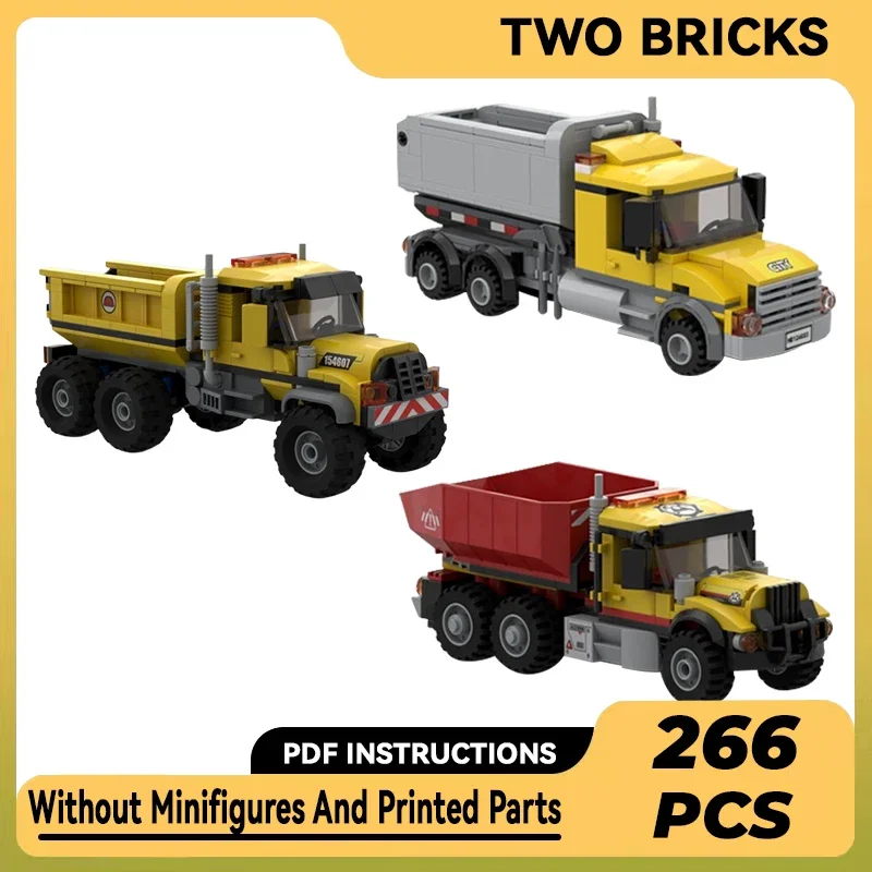 

City Car Model Moc Building Bricks Construction Dump Truck Technology Modular Blocks Gifts Christmas Toys DIY Sets Assembly