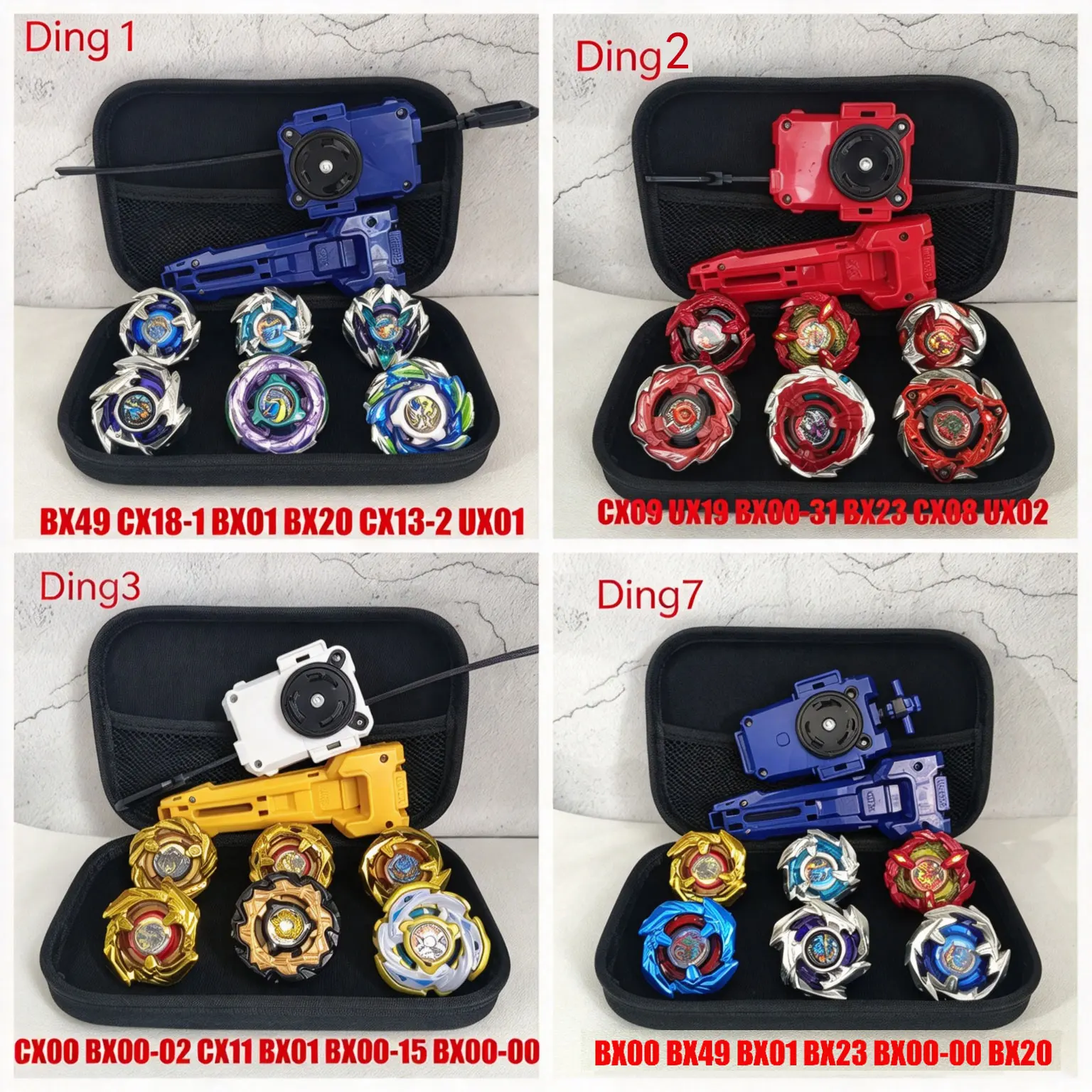 Spinning Top Battling Toys 8 Styles Set X Toy CX18 BX49 BX01 BX20 CX13-2 UX01 With Launcher Handle Give Gifts To Children