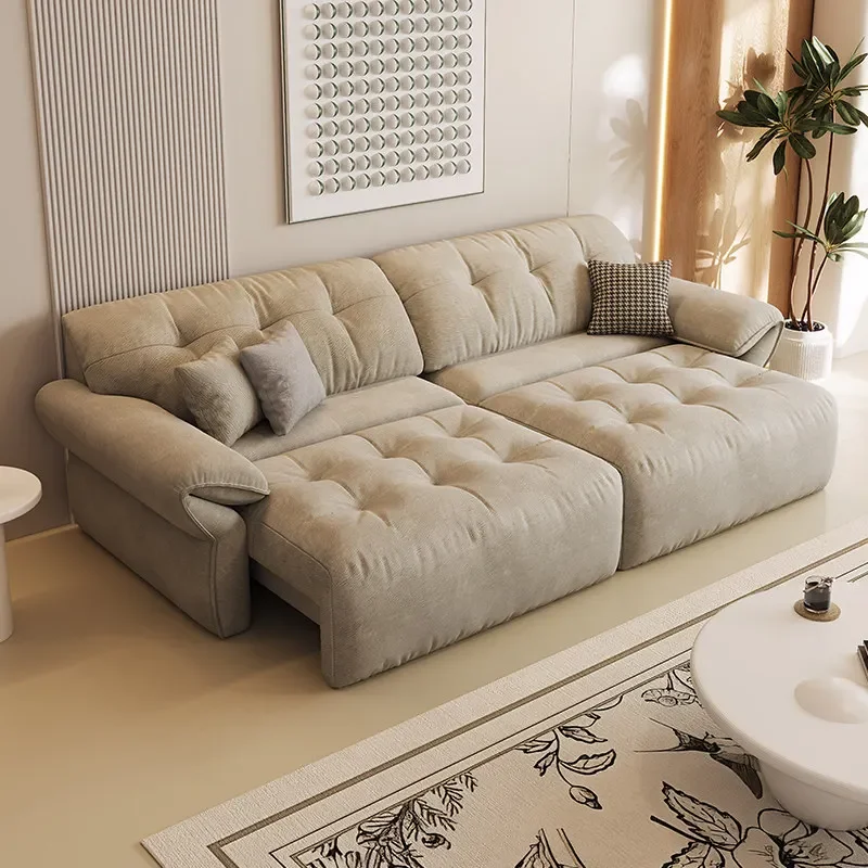 Minimalist Single Electric Sofas Designer Classic White Lounges Living Room Sofas Modern Curved Canape Lit Furniture For Home