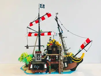 2026 Nowy Model Zestaw Klocków do Składania Wraków Statków Barracuda Bay, Prezent na Nowy Rok/Urodziny