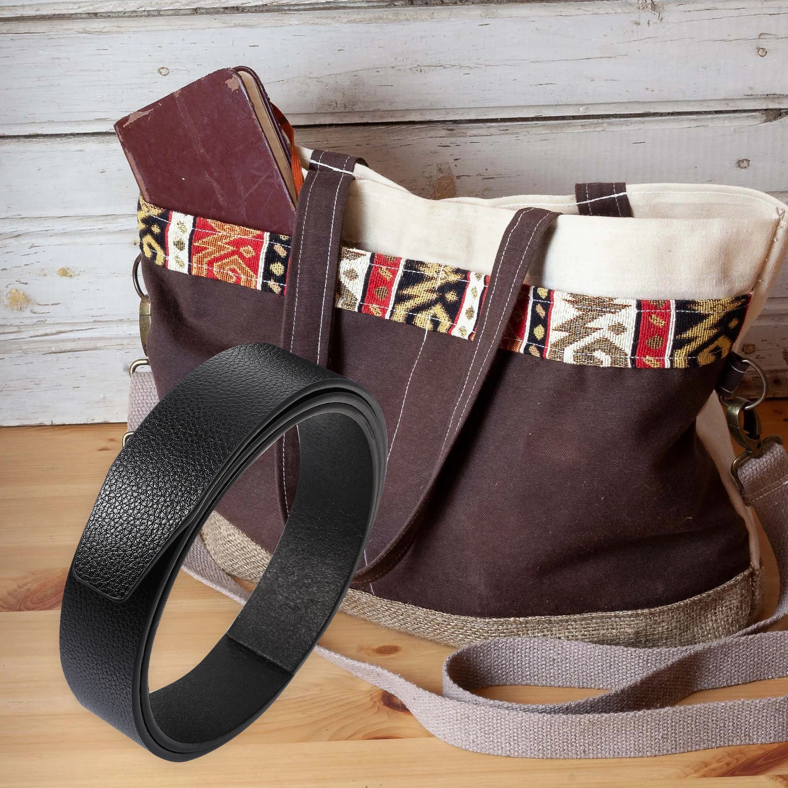 

Belt Without Buckle Strip Smooth Surface PU Material DIY Projects Strap Semi Finished Belts Pet Collars Making