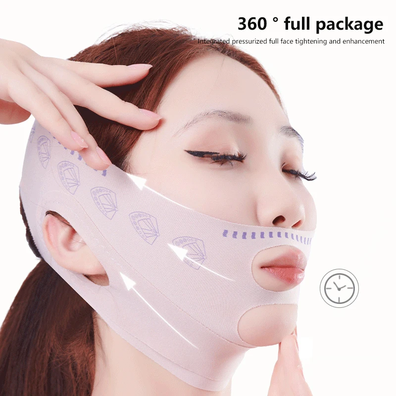 Chin Cheek Slimming Bandage Double Layer V Line Lifting Mask Face Lifting Anti Wrinkle Strap Band Sleeping Mask Beauty Health