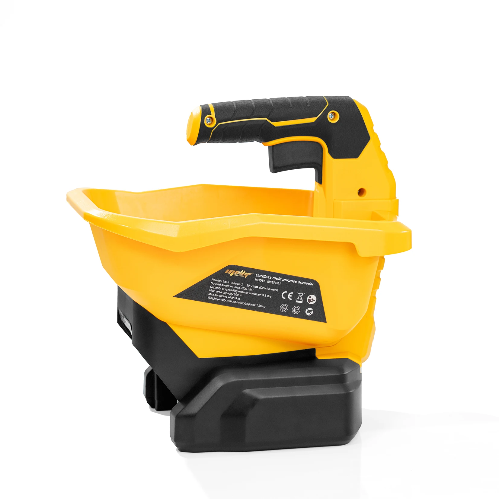 

Беспроводной разбрасыватель, совместимый с аккумулятором Dewalt 18 В, электрическим разбрасывателем удобрений, для семян, соли, удобрений, подачей (только инструмент)