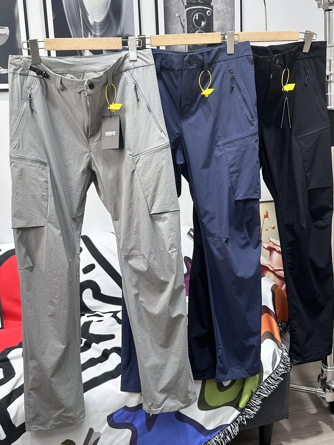 

Lightweight Breathable Qui Dry Men's Casual Pants Summer Outdoor Workwear Multi-ket Faionable Straight Leg Trousers