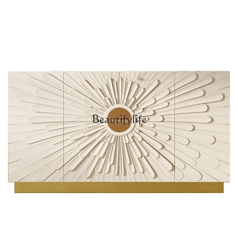 

Light luxury home shoe cabinet household solid wood shoe rack entrance cabinet living room