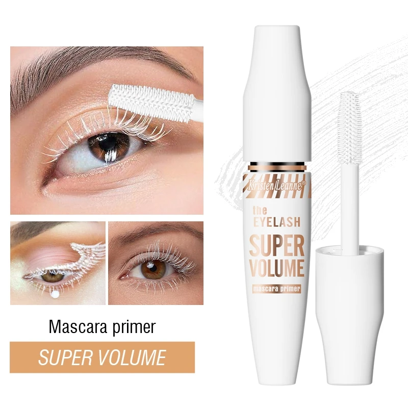 White Mascara Base Dense Curly Finalize Does Not Smudge Waterproof Long-lasting Mascara Eyelashes Makeup Cosmetics