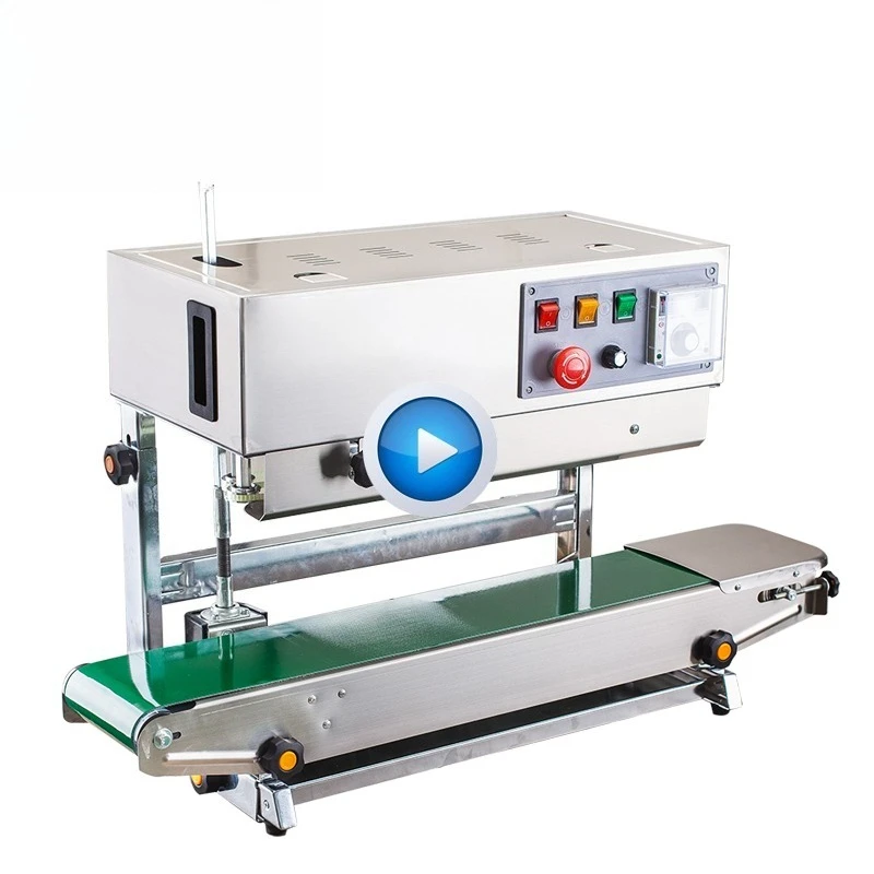 

FR-880 Electric Stainless Steel Vertical Continuous Bag Sealing Machine Clothing and Paper Date Coding Printing Machine