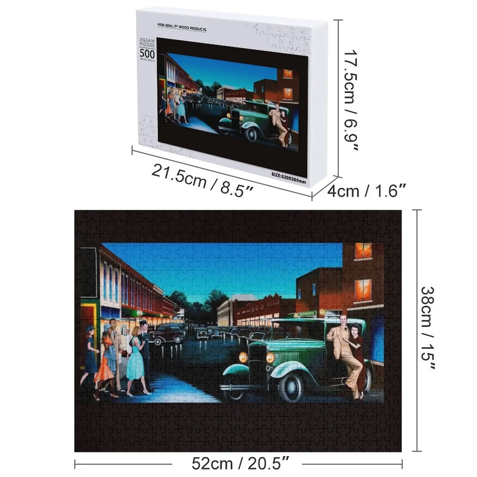 Кедр Ave Mural Cookeville, пазл TN на заказ с фотографией, деревянные животные, персонализированные для детей, пазл