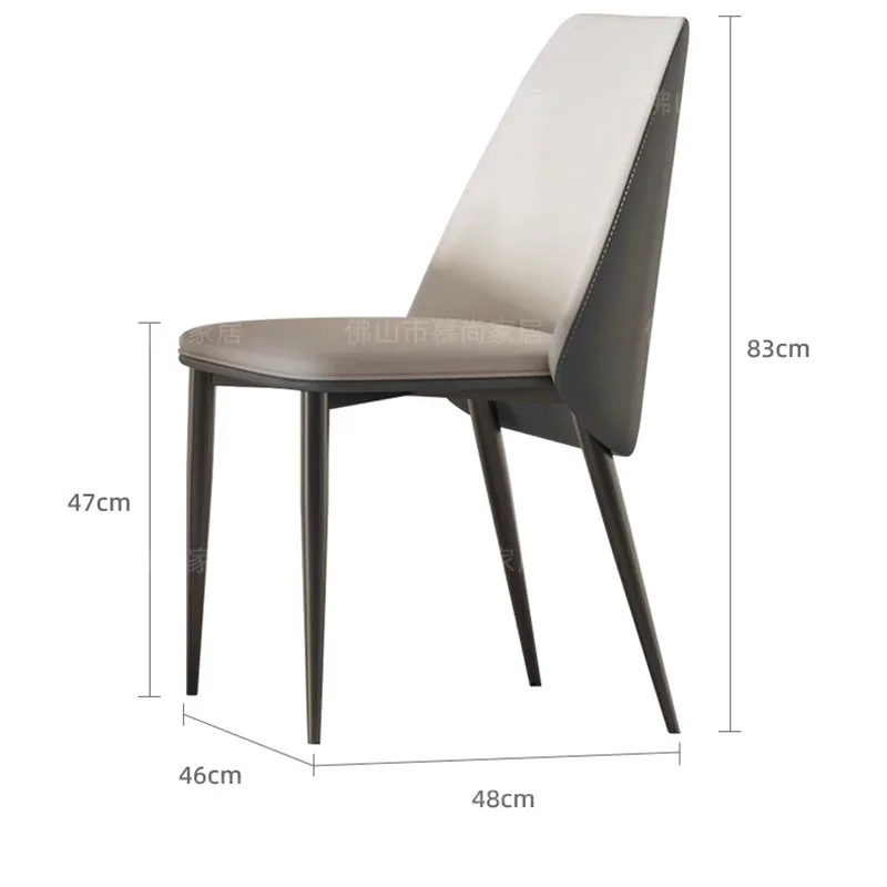 Nordic Modern Dining Chairs Beautiful Luxury Designer Leather Dining Chairs European Bedroom Sedia Da Pranzo Kitchen Furniture