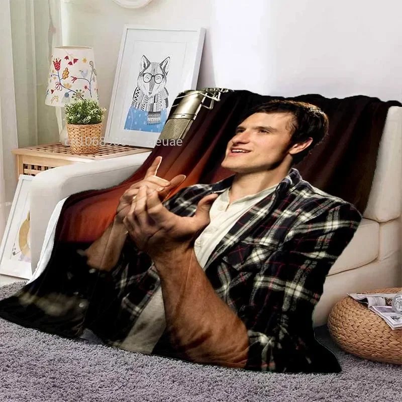 Josh Hutcherson Poster Printed Flannel Blanket Soft Comfortable Home Travel Bed Plush Birthday Gift Fans Gift