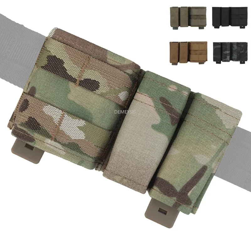 Molle Tactical Magazine Pouches 5.56 + 9mm Wedge Insert Shorty Mag Bags for M4 G17 AR15 Mags Belt Vest Carry Hunting Pouches