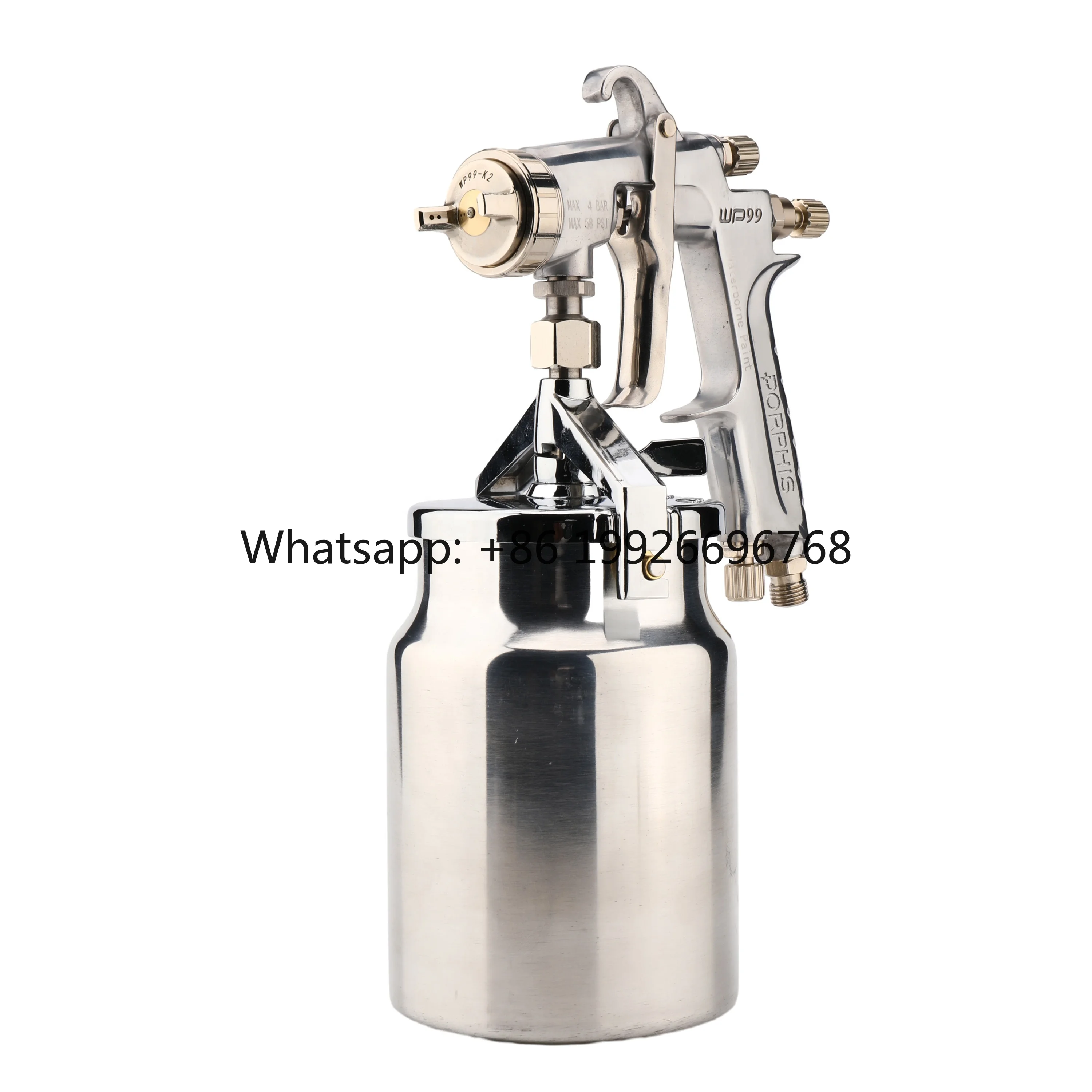 

Пневматический краскопульт высокого давления 1000 мл из нержавеющей стали с верхней подачей, модель WP99S, для покраски автомобилей