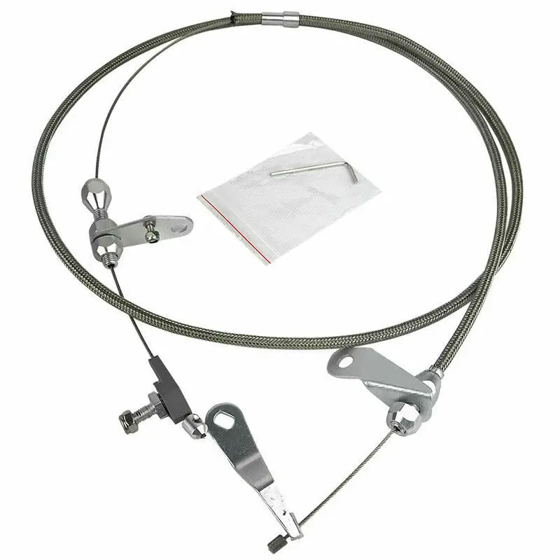 Durable Fit For Ford C4 Stainless Kick Down Cable Vehicle with a c4 Transmission