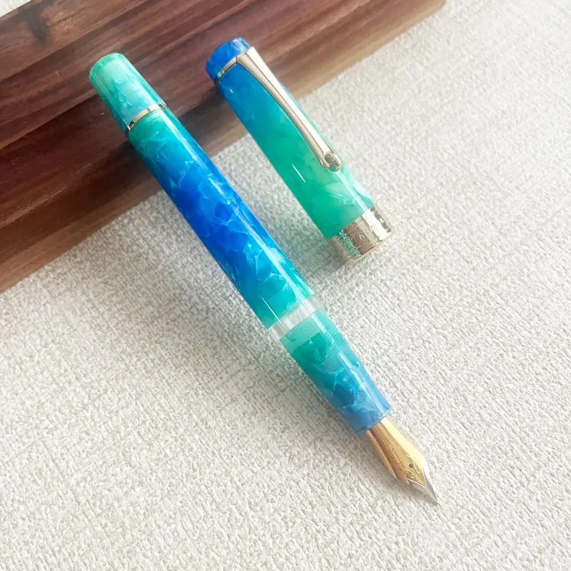 

Классическая перьевая ручка ADMOK 757 с поршнем No 6 наконечник Шмидта, винтажный дизайн, подарок для коллекционера, бизнес-ручка для письма