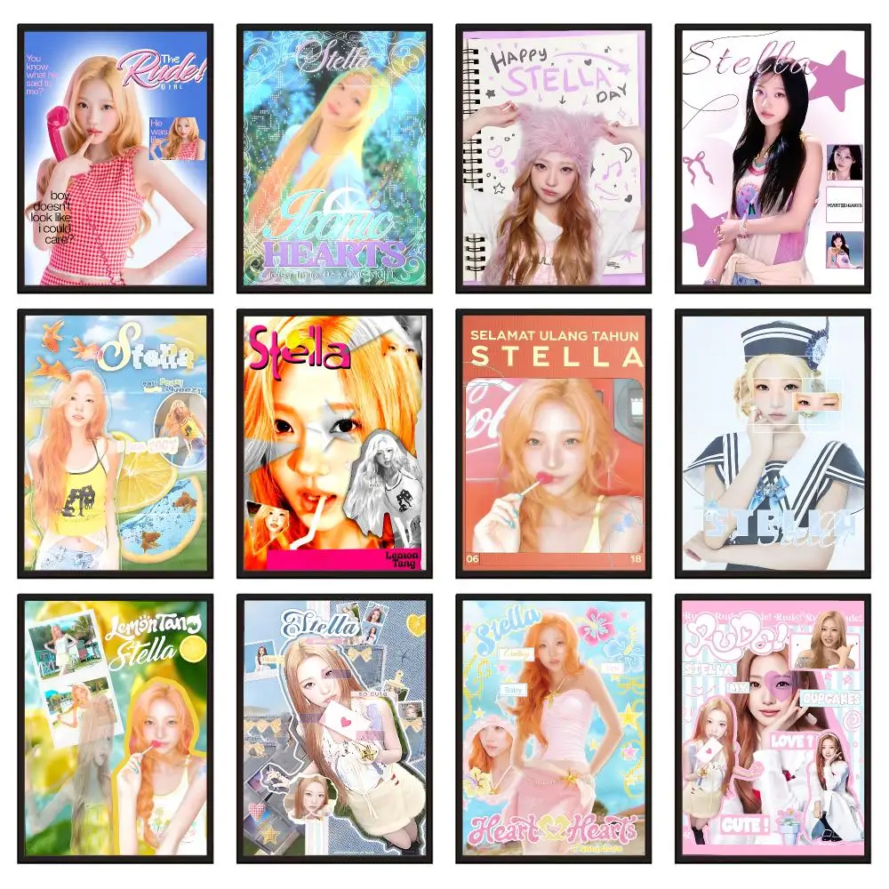 Best Seller Idol Star S-Stella Painting Calligraphy Canvas Wall Art Living Room Bedroom Hallway ClearPrint Non-Fading&Gift