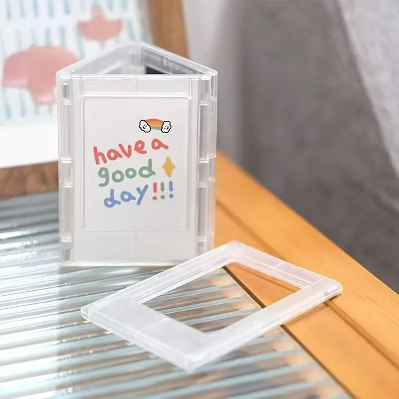 5/10 Stück magnetische Fotorahmen, Kühlschrankmagnete, lustiger kleiner Fotorahmen für Mini-Filmpapiere, Heimbüro-Ornamente, Urlaubsgeschenk – Detail 6