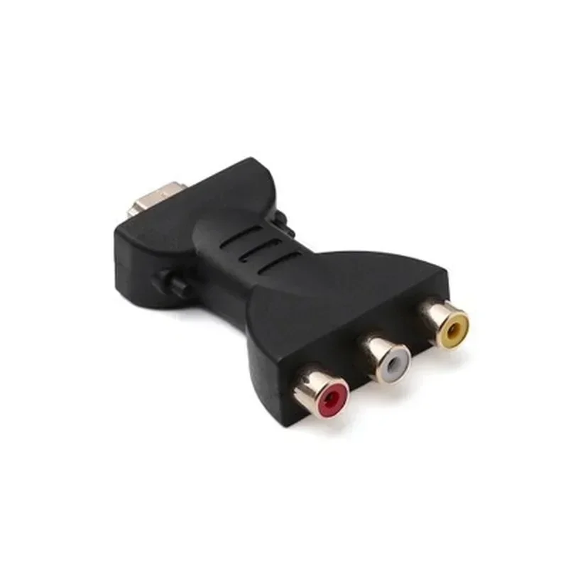 HDMI-Compatível com Cabo Adaptador AV, 3RCA Lotus Head, Vermelho, Branco, Amarelo, Vermelho, Verde, Azul, Conversor de Áudio e Vídeo