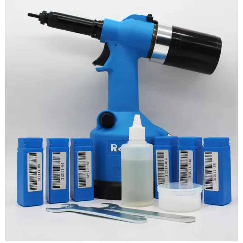 Rivettatrice pneumatica idraulica industriale Rivetto pneumatico automatico Dado Pistola sparachiodi Strumenti hardware Rivnut Rivettatura metrica M3M4M5 M6 M8 M10