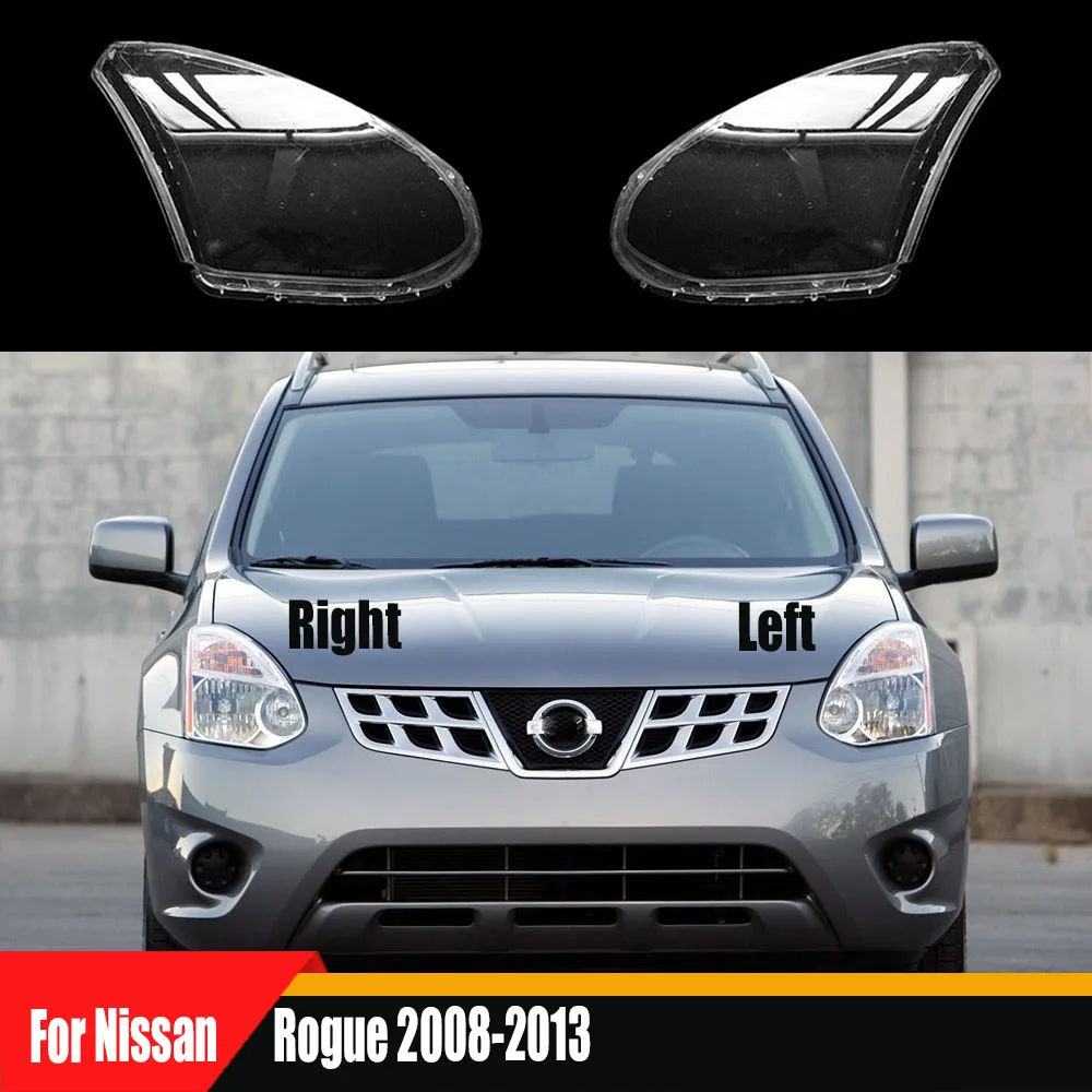 

For Nissan Rogue 2008 2009 2010 - 2013 Headlamp Cover Headlight Shell Transparent Lens Plexiglass Replace Original Lampshade