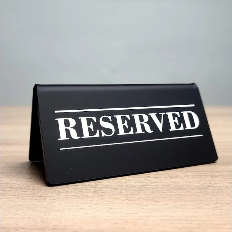 Acrylic Table Stand with UV Printing for QR codes, Logo, Table Numbers Restaurant, Coffee Shop, Hotel, Bar Supplies Easy Clean