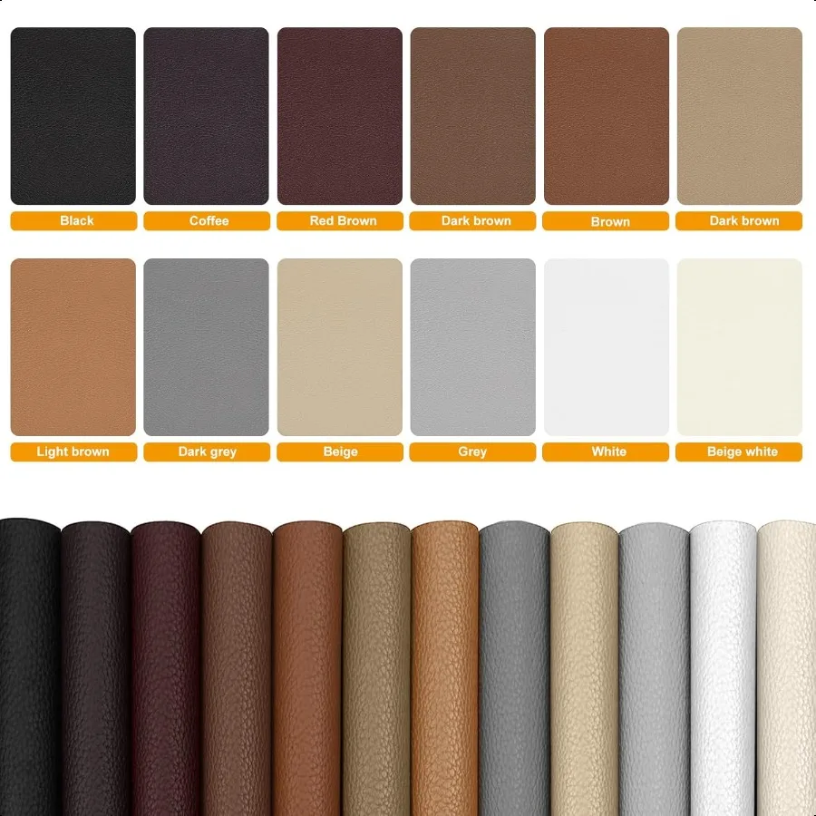 ذاتية اللصق الجلود إصلاح Patches8x11 بوصة شريط إصلاح الجلود للأرائك الفينيل طقم تصليح الجلود لسائقي الأثاث سيارة