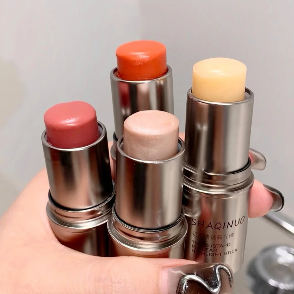 Bâton de fard à joues imperméable, lumière à l'eau, illuminateur de contour du visage, hydratant durable, éclaircissant, surligneur, maquillage