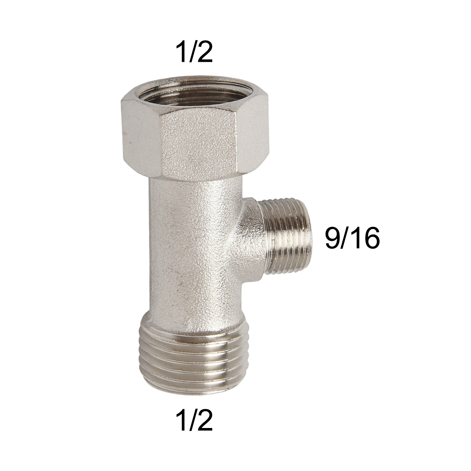 Brass Plumbing Adapter 3 Way Pipe Fitting Plumbing Installation User-friendly Setup Compact Size Adapter For Bidet Installation