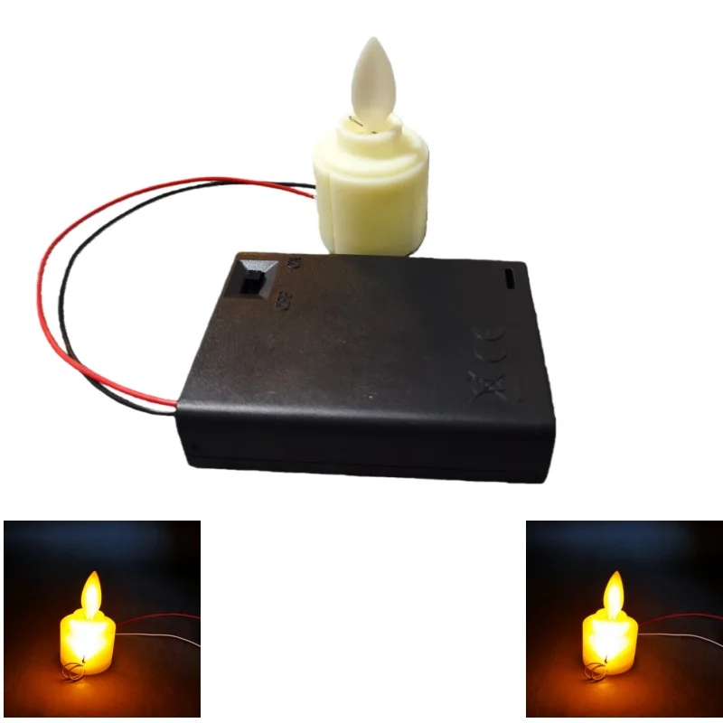 5set With battery box 4.5V 5V  Swinging Flame Lamp Core Simulation Candle Lamp Circuit Board Swinging Flame Lamp Circuit Boar