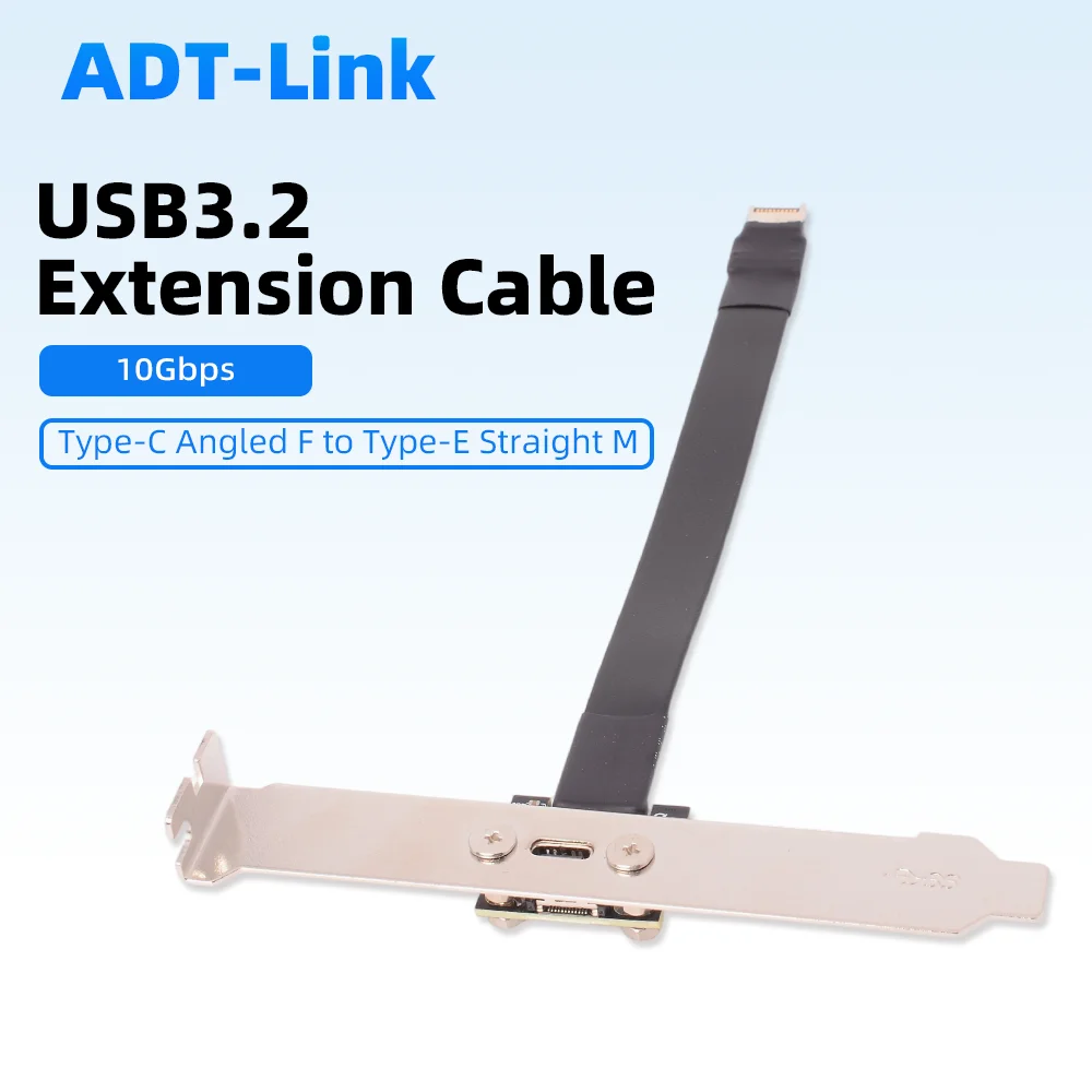 

ADT USB 3.2 Type-C To Type-E 19/20P Extension Cable ITX Motherboard Built-in USB Device Extension Adapter Support A4 Chassis