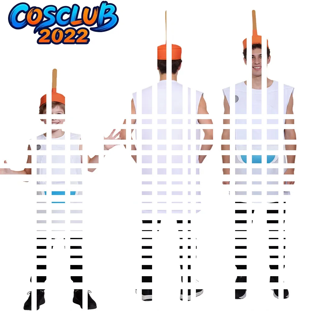 Toilet-shaped Plunger Cosplay Costume Hat Tops Stage Performance Funny Clothing Outfits Suit Halloween Carnival Dress Up Clothes