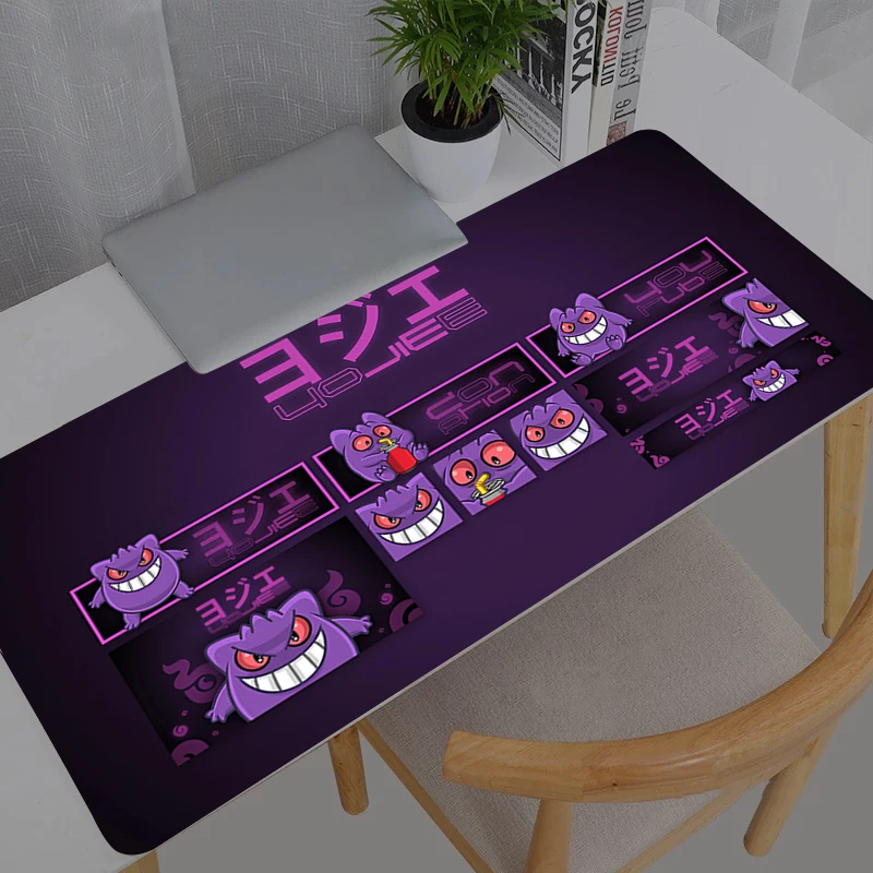 Mouse Pad Pokemon Pikachu Gengar Large Gamer XXL Keyboard Desk Mouse Mat Carpet Rubber Tapis Souris Gaming Notbook Mousepad