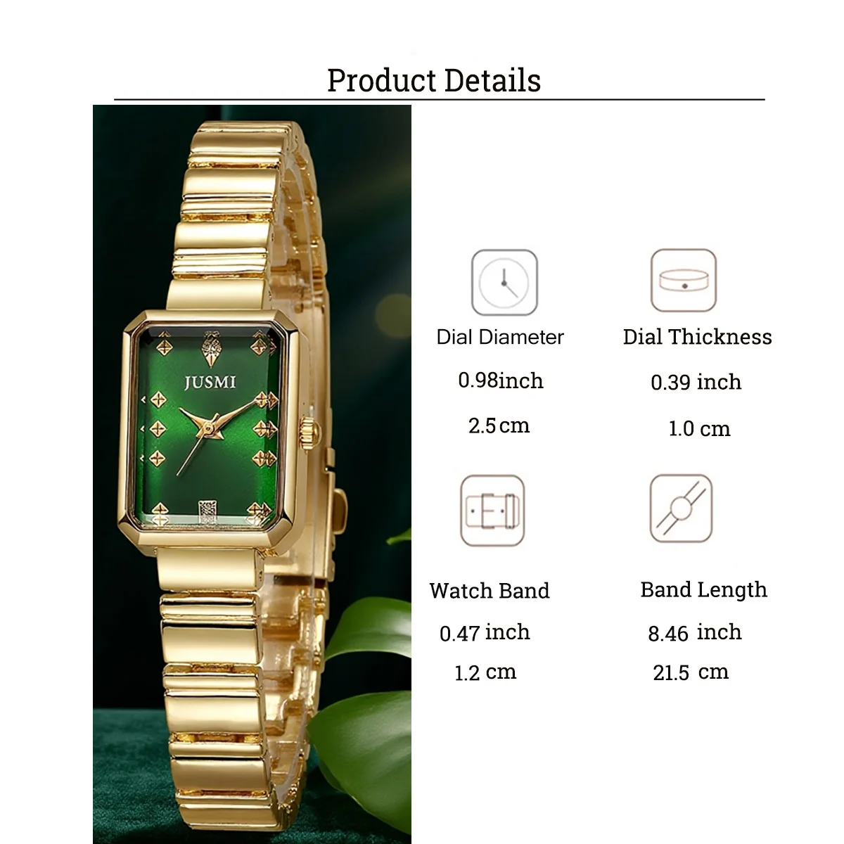 ساعة كوارتز نسائية أنيقة وبسيطة بدون سوار فولاذي رقمي، مناسبة للارتداء اليومي، وهدايا العيد #6