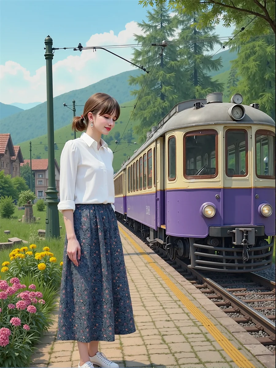 Midi bloemen bedrukte rokken dames baljurk mesh tule elegante taart geplooide taille ruche applique bohemien college festival