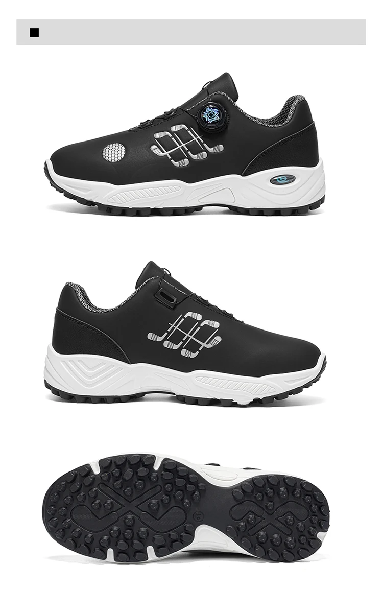 Herren-Golfschuhe für Herbst und Sommer, mit dicken und flexiblen Sohlen, bequem und atmungsaktiv, mit praktischem Twist-Lock-Design, geeignet für den täglichen Freizeitgebrauch, Golf, Outdoor-Sport und andere Aktivitäten – Detail 25