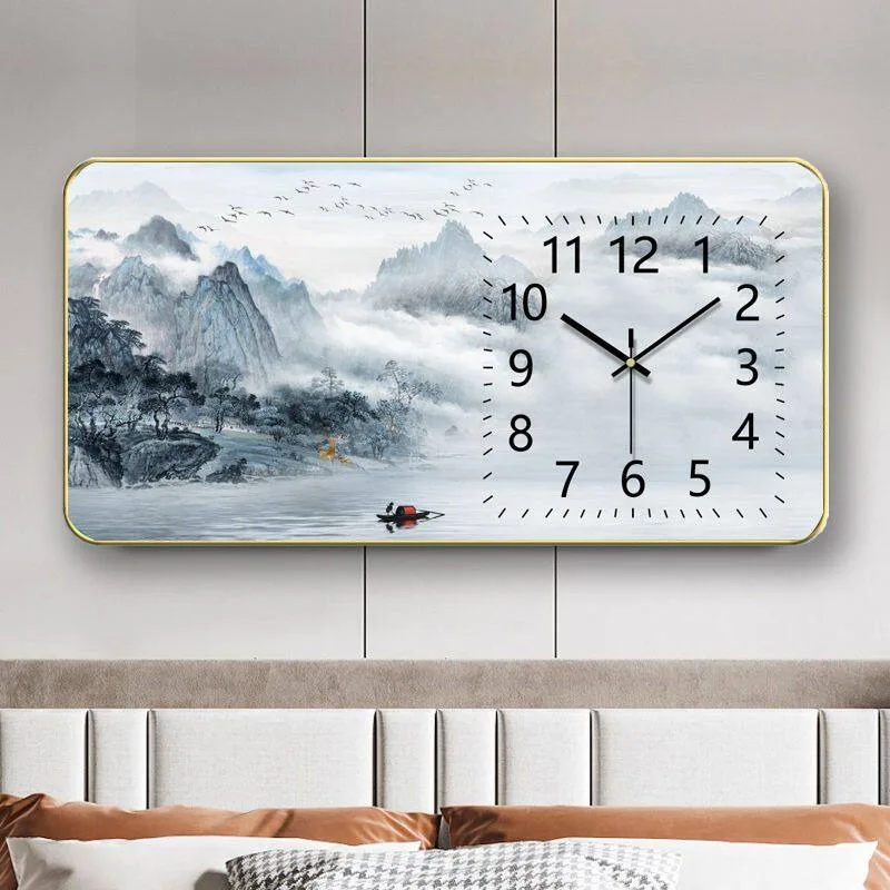 

White Unique Fashion Wall Clock Large Living Room Nordic Design Digital Clock Luxury Design Orologio Da Parete Home Decor Items