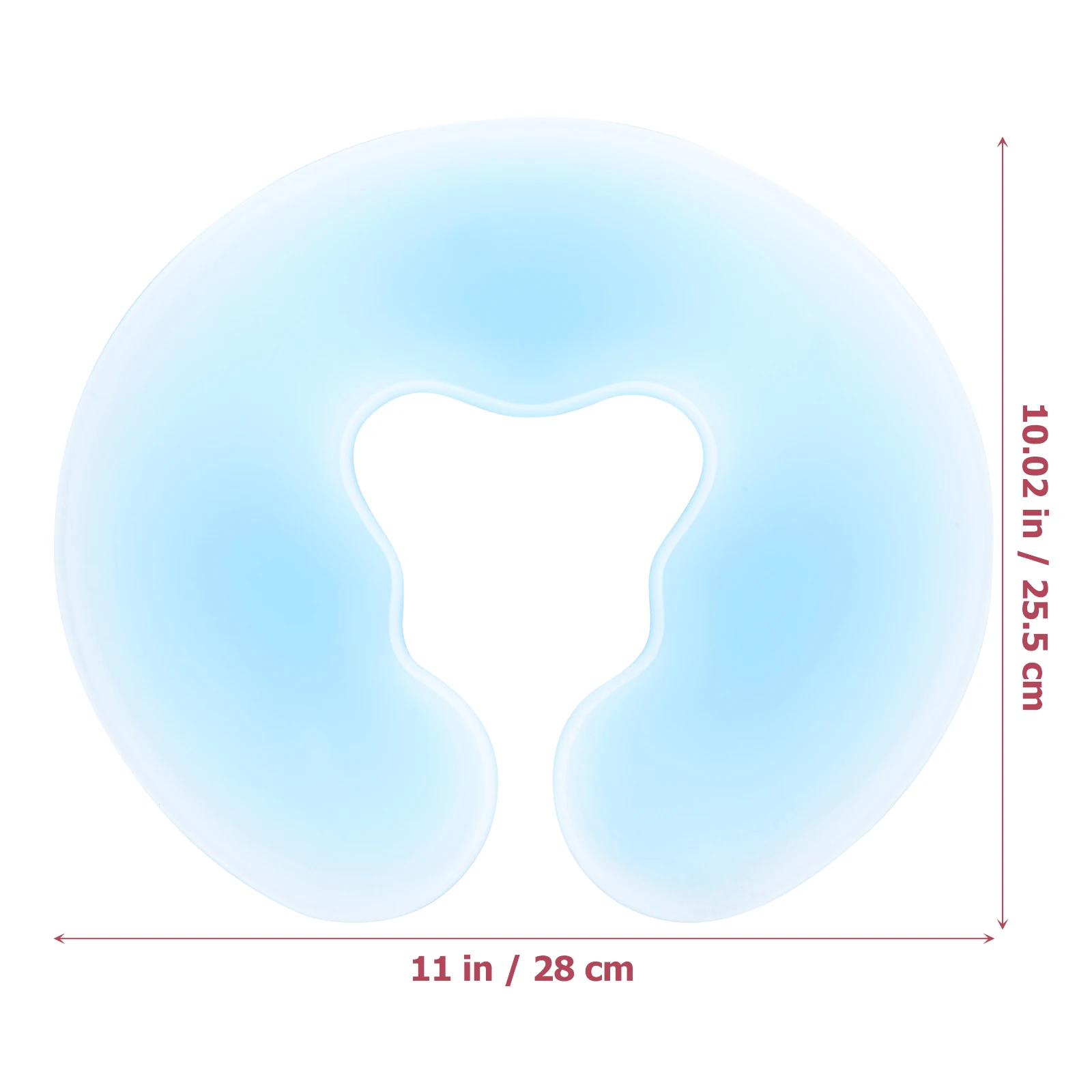 

Silicone Face Pillow U shaped Massage Cushion Comfortable Cooling Beauty Salon Body Pillows for DIY Decor Festival Party