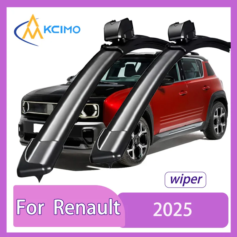 

For Renault 4 E-Tech 2025 Front Windshield Wiper Blades 2pcs Slient Rain Windscreen Window Accessories